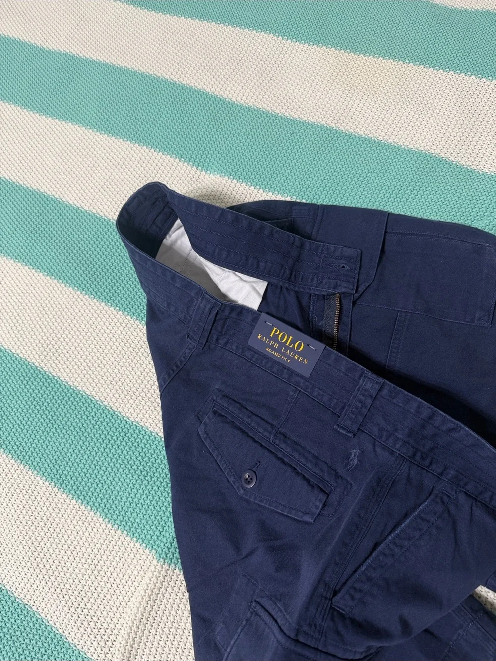 Polo by Ralph Lauren Navy Cargo Shorts - Men's